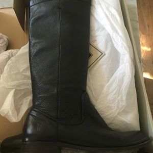 Frye boots size 6 black Cindy slouch EUC worn once